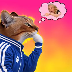 Thinking Cat #8251