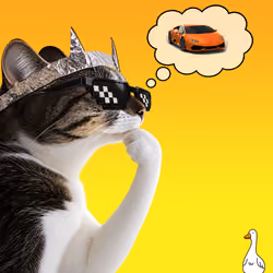 Thinking Cat #7850