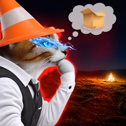 Thinking Cat #8330