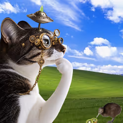 Thinking Cat #7122