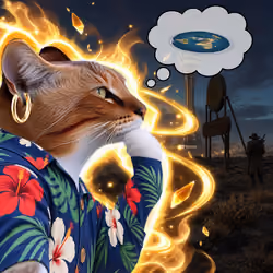 Thinking Cat #5423