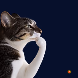 Thinking Cat #7663