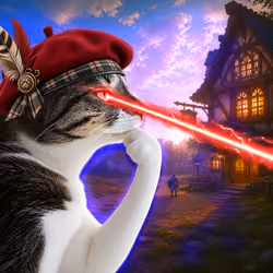 Thinking Cat #2099