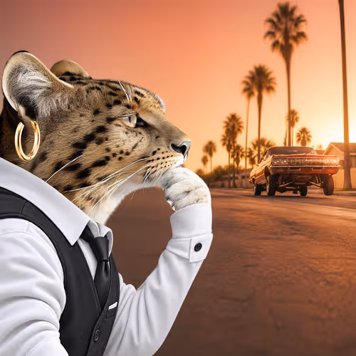 Thinking Cat #6417