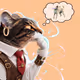 Thinking Cat #8988