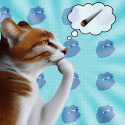 Thinking Cat #672