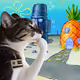 Thinking Cat #6354