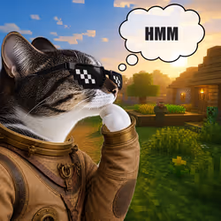 Thinking Cat #2632