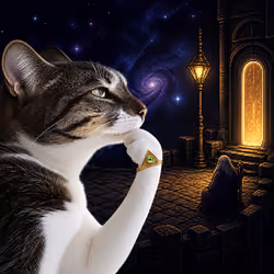 Thinking Cat #2812