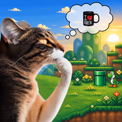 Thinking Cat #2763