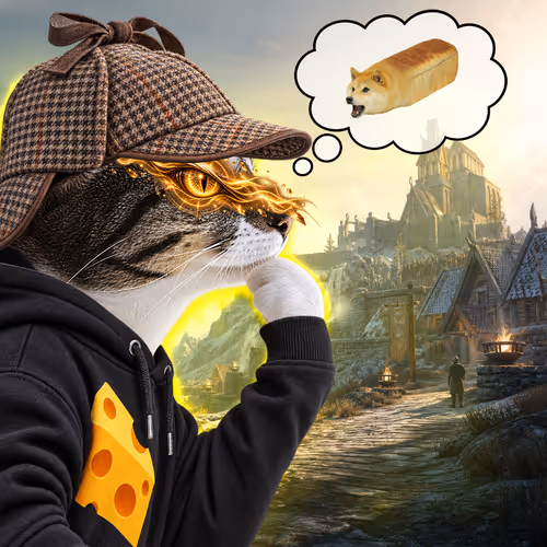 Thinking Cat #6397