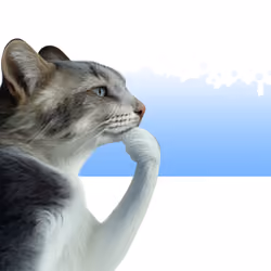 Thinking Cat #5489
