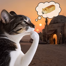 Thinking Cat #9623