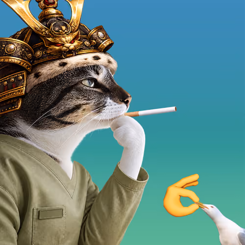Thinking Cat #8006