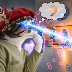 Thinking Cat #1318