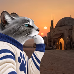 Thinking Cat #2467