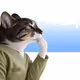 Thinking Cat #800
