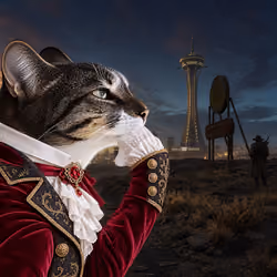 Thinking Cat #6764