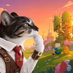 Thinking Cat #6534
