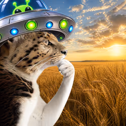Thinking Cat #6964