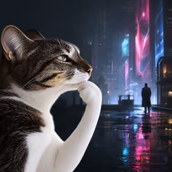 Thinking Cat #1344
