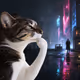 Thinking Cat #1344
