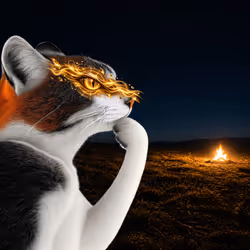 Thinking Cat #1568