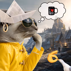 Thinking Cat #4789