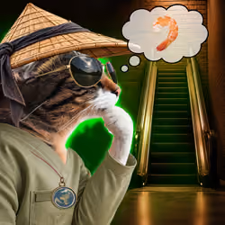 Thinking Cat #6160