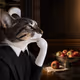 Rene Descartes: Thinking Cat