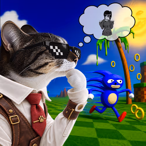 Thinking Cat #1188