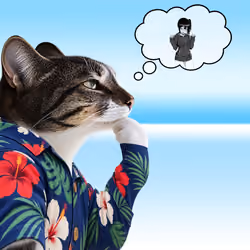 Thinking Cat #5596