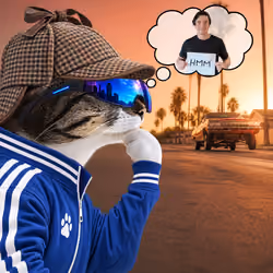 Thinking Cat #3199