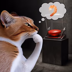 Thinking Cat #8248