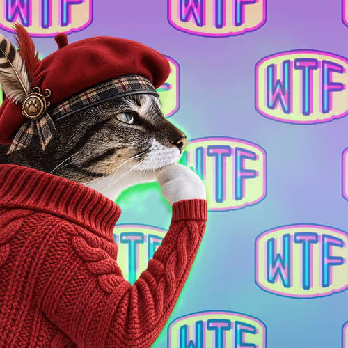 Thinking Cat #3284