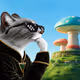 Thinking Cat #7970