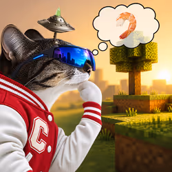 Thinking Cat #1112