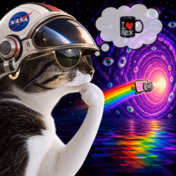 Thinking Cat #7367