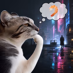 Thinking Cat #1525