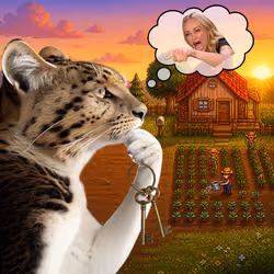 Thinking Cat #695