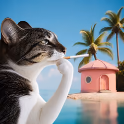 Thinking Cat #967