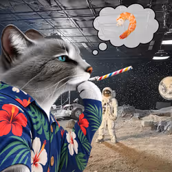 Thinking Cat #9547