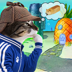 Thinking Cat #9512