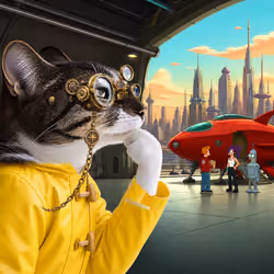 Thinking Cat #2986