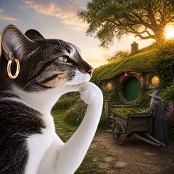 Thinking Cat #9005