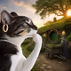 Thinking Cat #9005