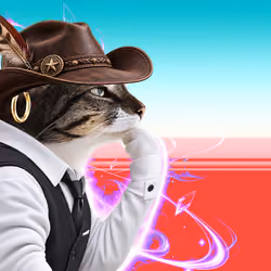 Thinking Cat #9603