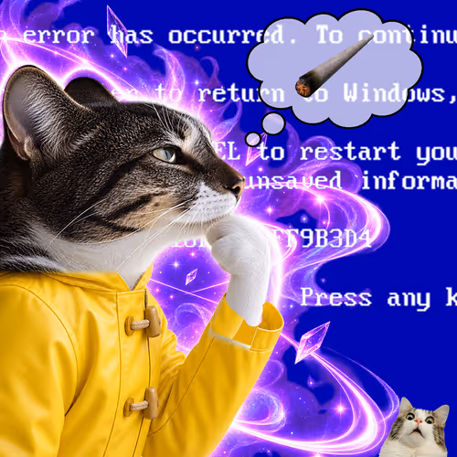 Thinking Cat #7144