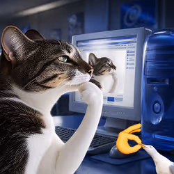 Thinking Cat #253
