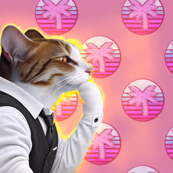 Thinking Cat #2297